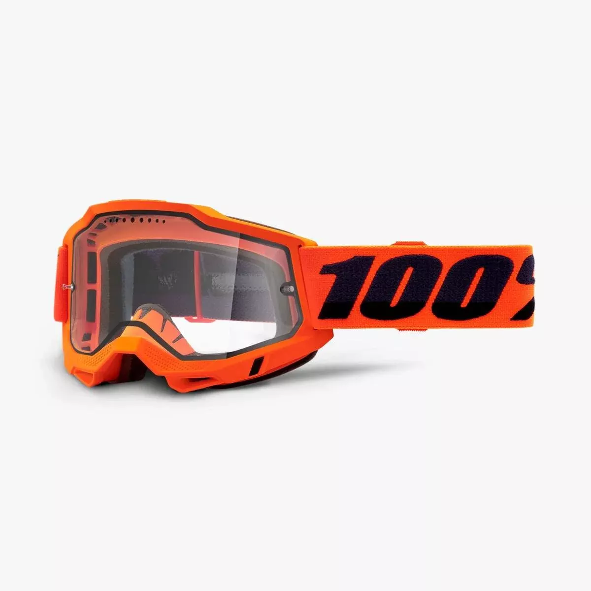 100% Accuri 2 Enduro MTB Goggles – Neon Orange – Clear Lens