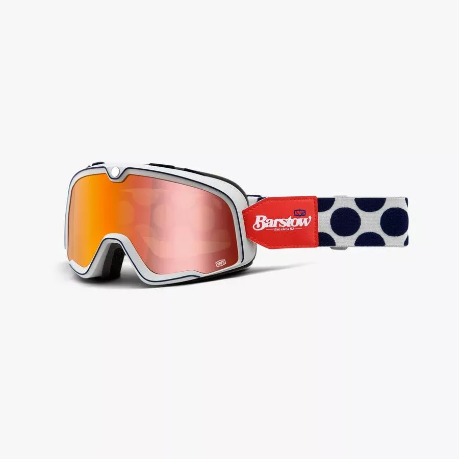100% Barstow Goggles – Hayworth – Mirror Red Lens