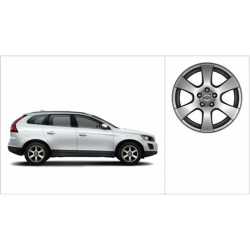 17×7.5″ Segin Wheel, Silver Stone