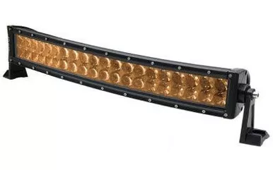 22 Inch Curved LED RGB Light Bar Dual Row 120 Watt Spot Ultra Arc Accent Series Quad-Lock/Interlock by Quake LED