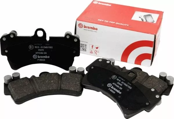 Brembo 06-09 Audi A3 Premium NAO Ceramic OE Equivalent Pad – Rear