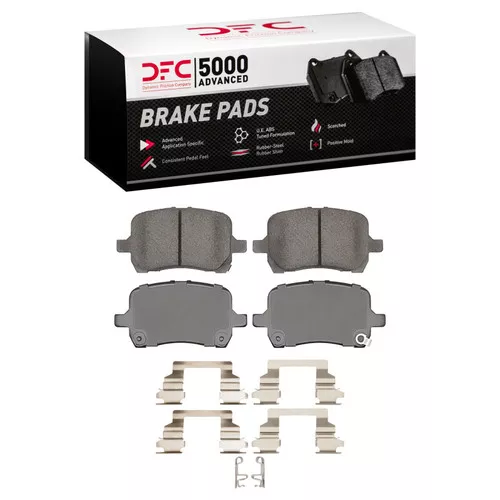 DFC 5000 Advanced Low-Metallic Front Brake Pads and Hardware Kit, Chevrolet Cobalt 2007-2010