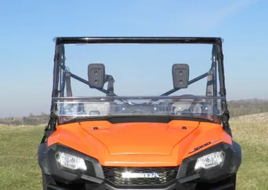 Honda Pioneer 1000- 2 Pc Scratch-Resistant Windshield by 3 Star Industries