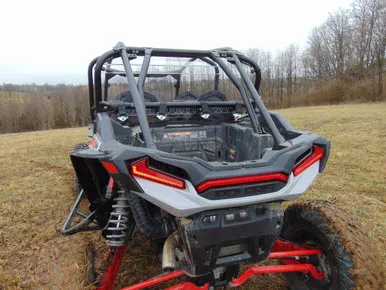 Polaris RZR XP 1000/XP Turbo – 1 Pc Lexan Back Panel w/Clamp and Vent Options by 3 Star Industries