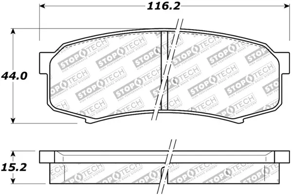 StopTech Street Brake Pads – Rear