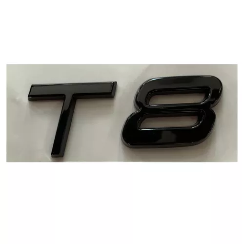 “T8” Emblem, Gloss Black